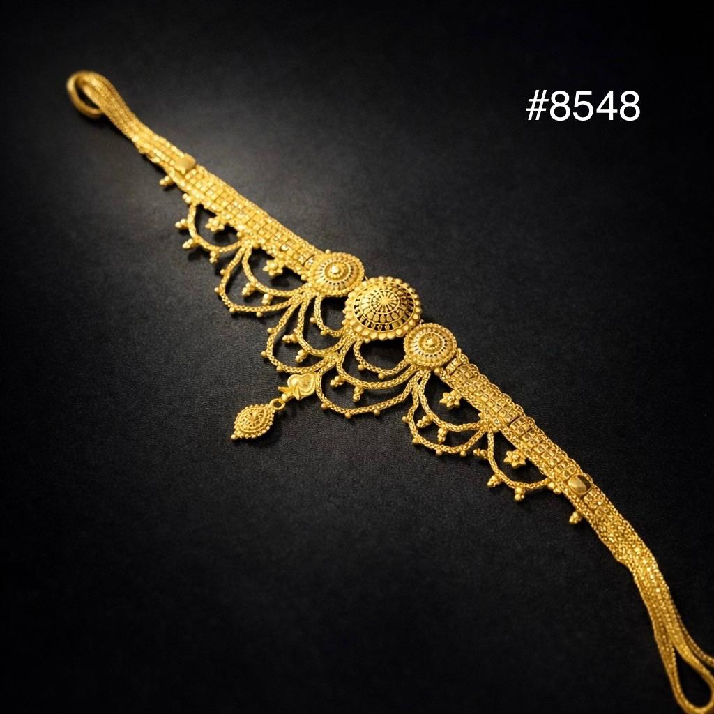 Bridal Wear Gold Plated Waist Belt, PMJ Model No: 8548