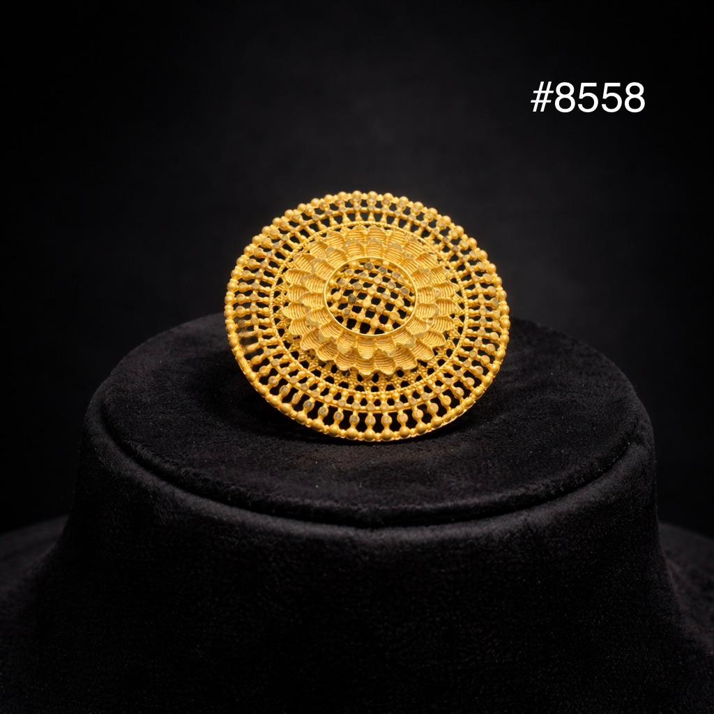 Gold Plated Finger Ring 5 Gram Gold Plated Jewellery PMJ Model No : 8558
