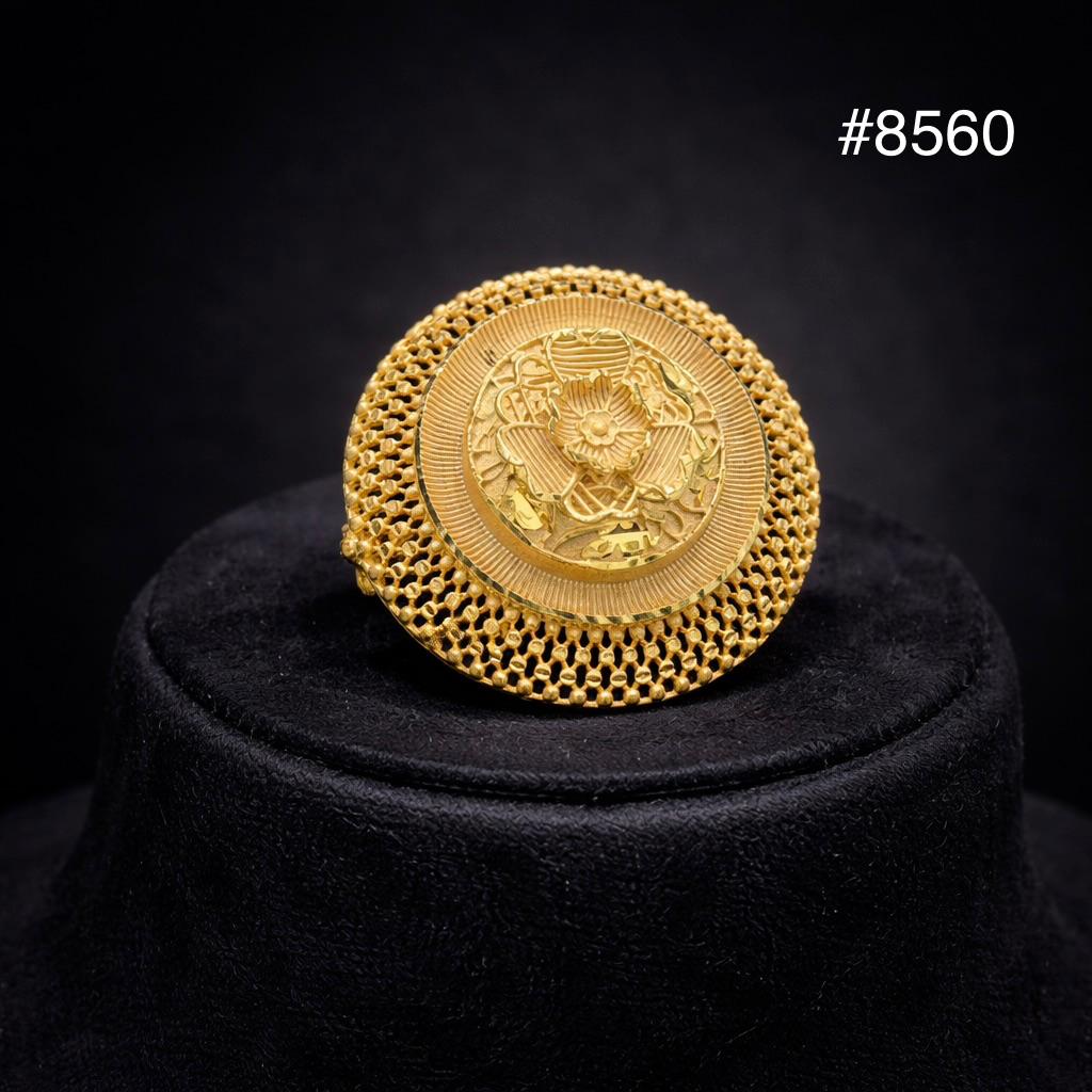 Gold Plated Finger Ring 5 Gram Gold Plated Jewellery PMJ Model No : 8560