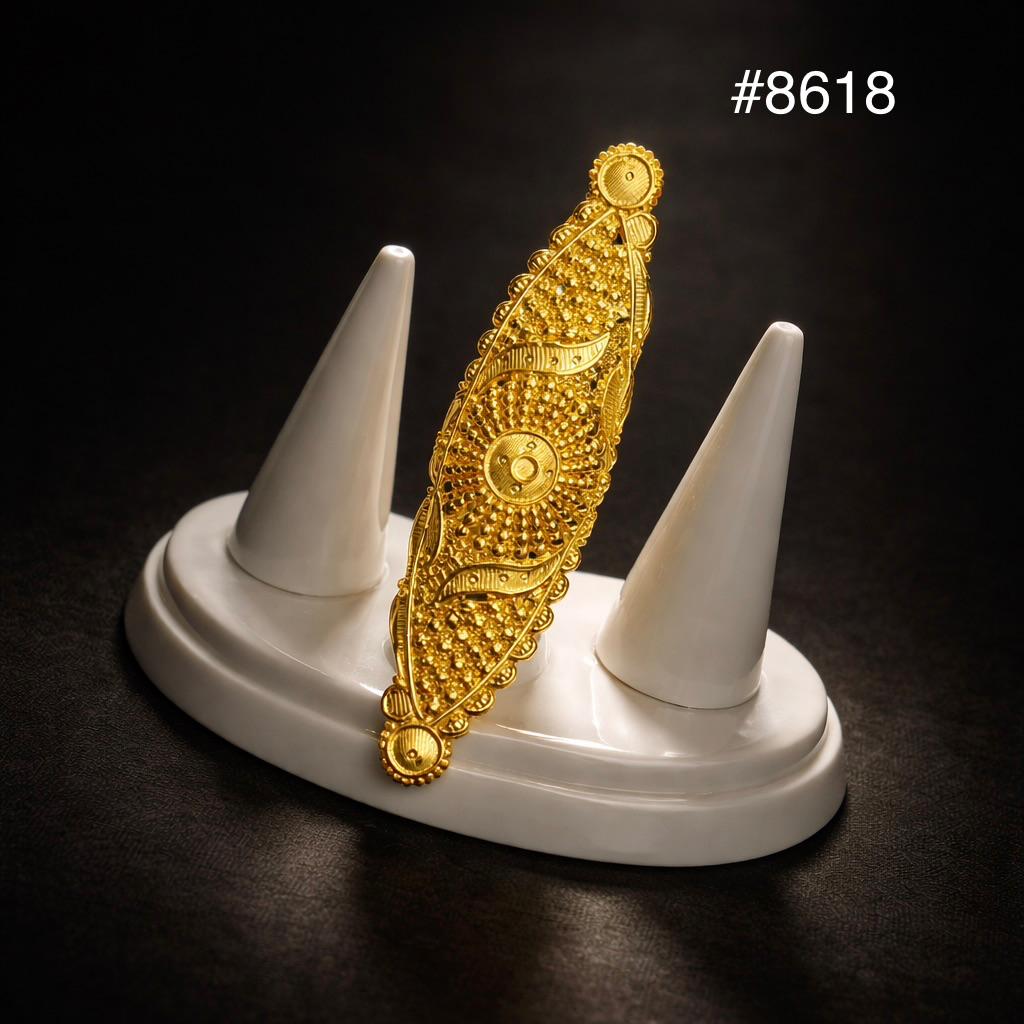 Gold Plated Finger Ring 3.0 Inch Gold Plated Jewellery PMJ Model No : 8618
