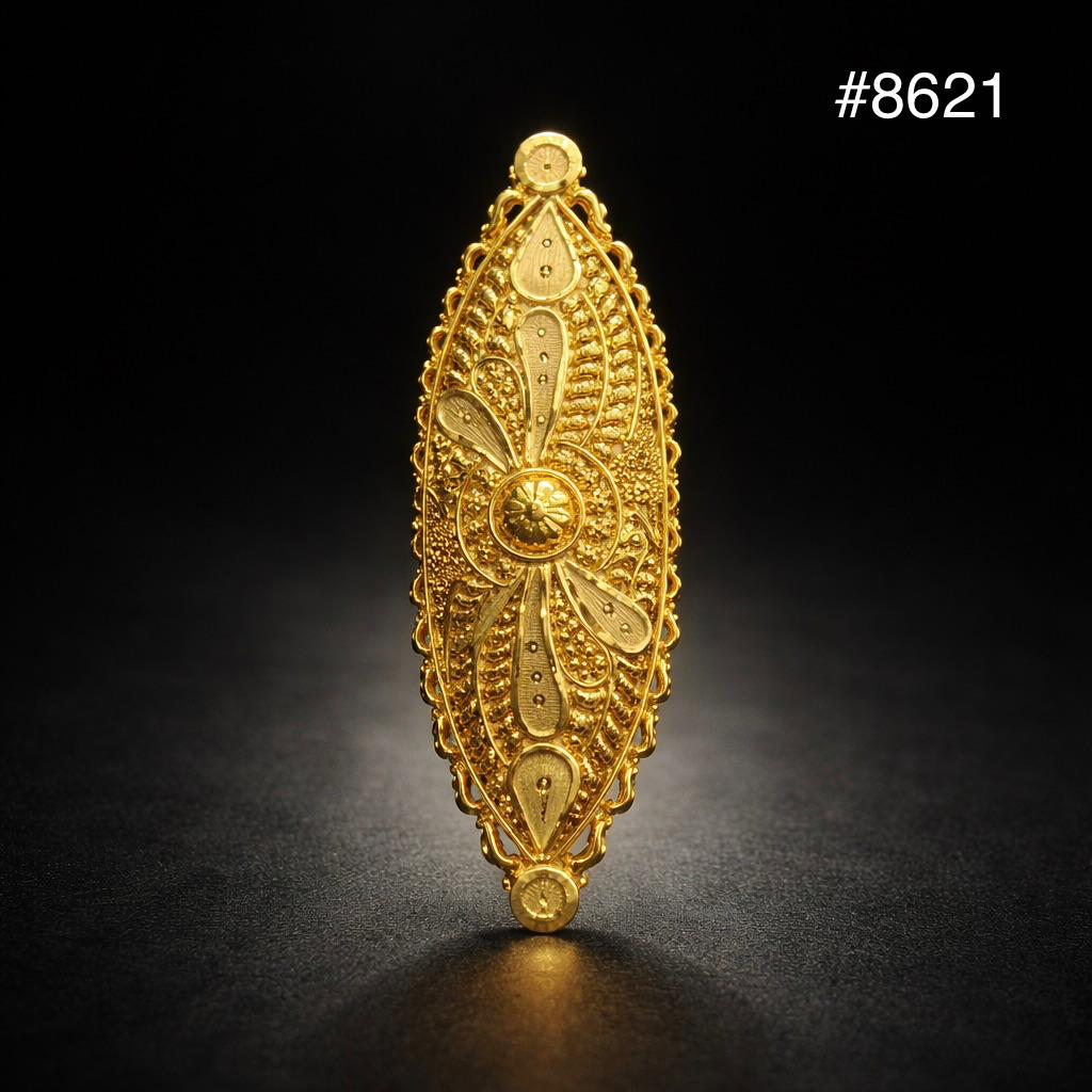 Gold Plated Finger Ring 3.0 Inch Gold Plated Jewellery PMJ Model No : 8621