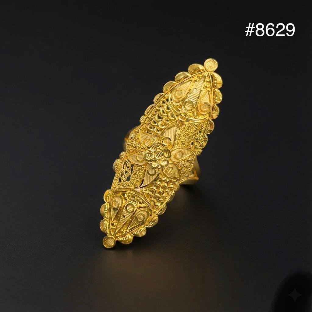 Gold Plated Finger Ring 3.0 Inch Gold Plated Jewellery PMJ Model No : 8629