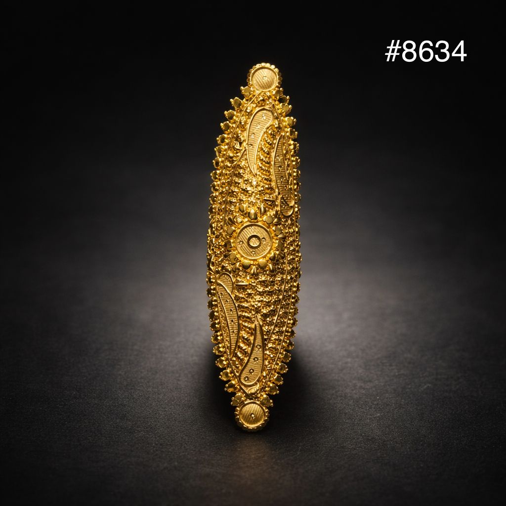 Gold Plated Finger Ring 3.5 Inch Gold Plated Jewellery PMJ Model No : 8634