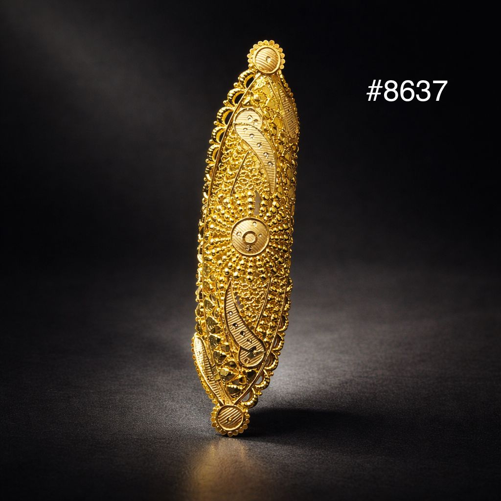 Gold Plated Finger Ring 3.5 Inch Gold Plated Jewellery PMJ Model No : 8637