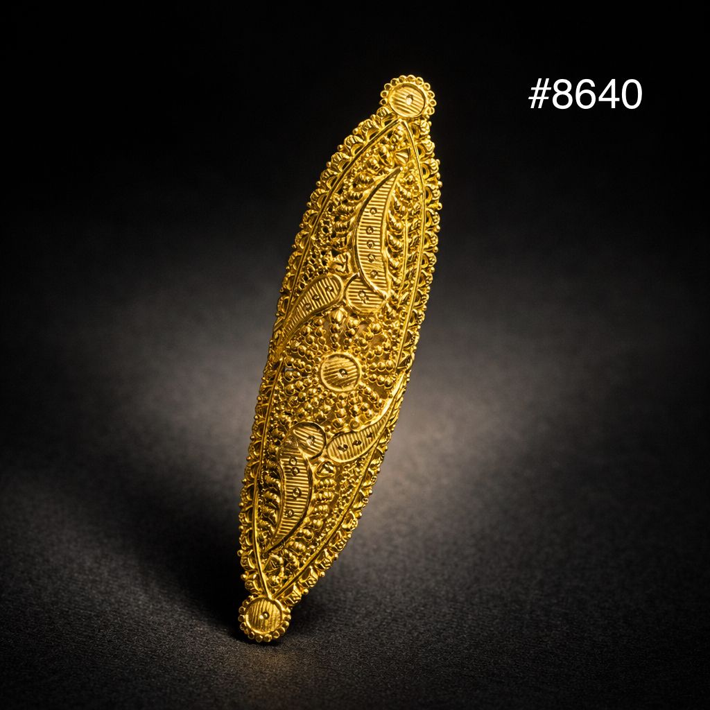 Gold Plated Finger Ring 3.5 Inch Gold Plated Jewellery PMJ Model No : 8640