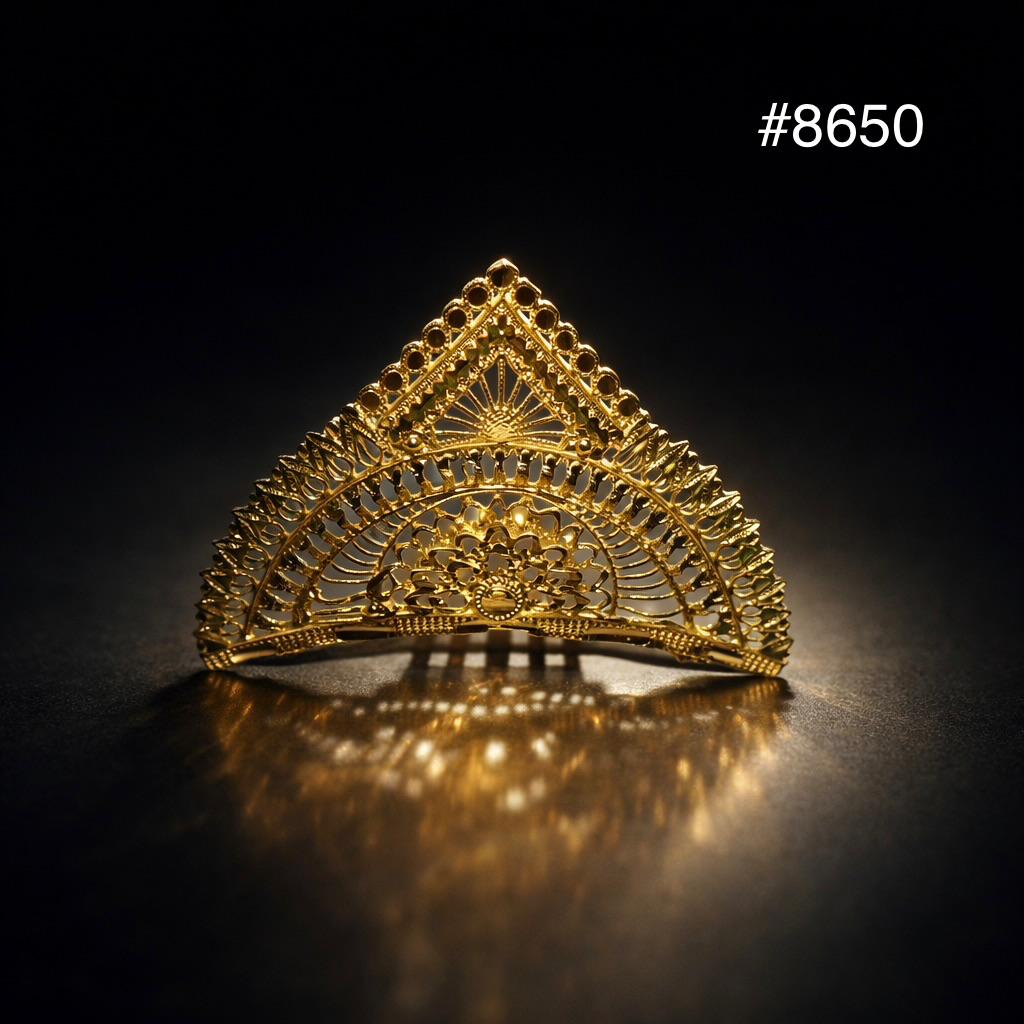 PMJ Gold Plated Beautiful Crown Model No: 8650