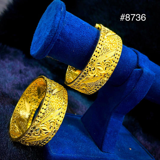 Gold Plated BANGLE 5 Gram Gold Plated Jewellery PMJ Model No : 8736