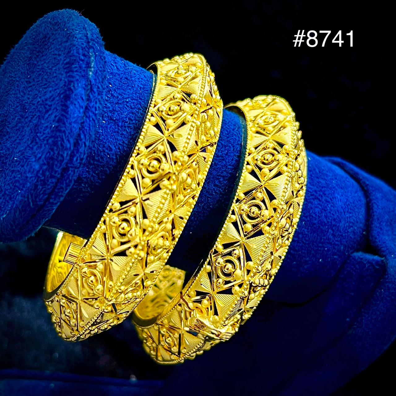 Gold Plated BANGLE 5 Gram Gold Plated Jewellery PMJ Model No : 8741