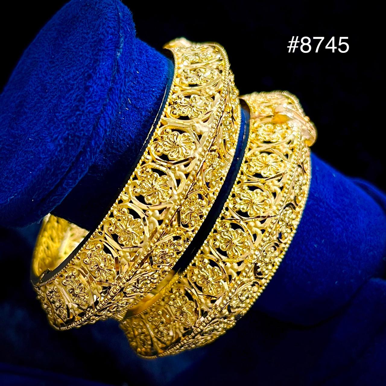 Gold Plated BANGLE 5 Gram Gold Plated Jewellery PMJ Model No : 8745