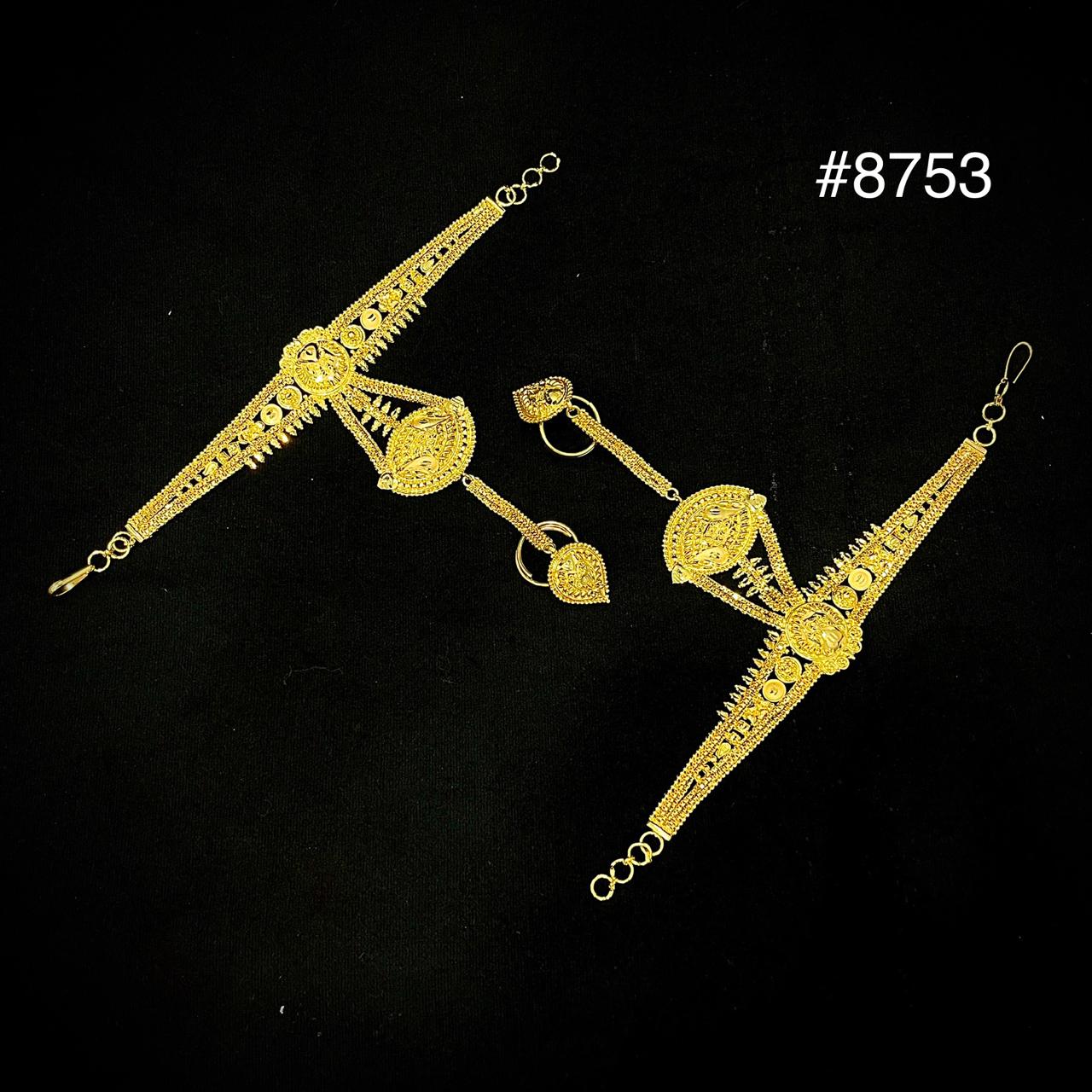 Hathpan Gold Plated Bridal Hathpan Jewelry, PMJ Model No : 8753