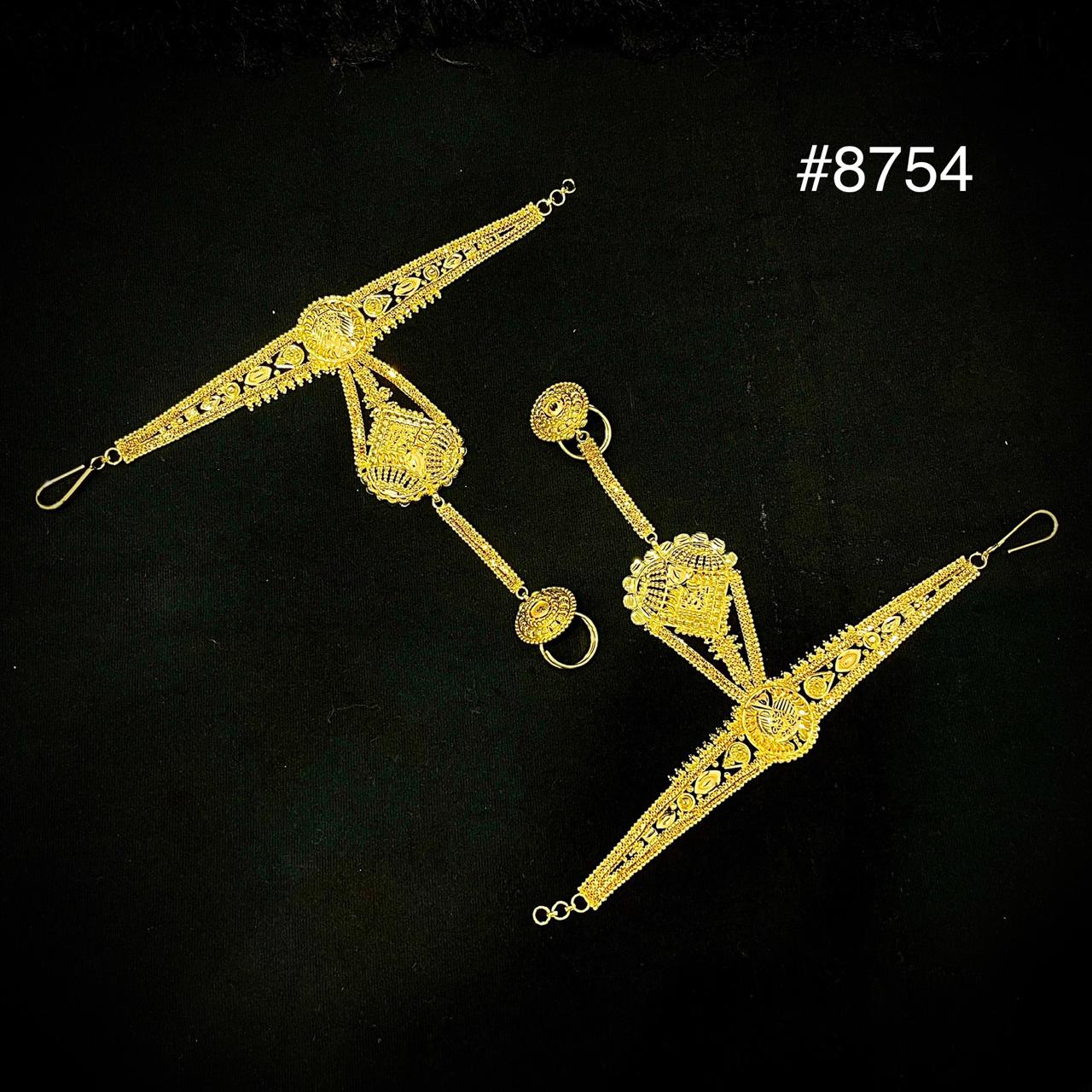 Hathpan Gold Plated Bridal Hathpan Jewelry, PMJ Model No : 8754