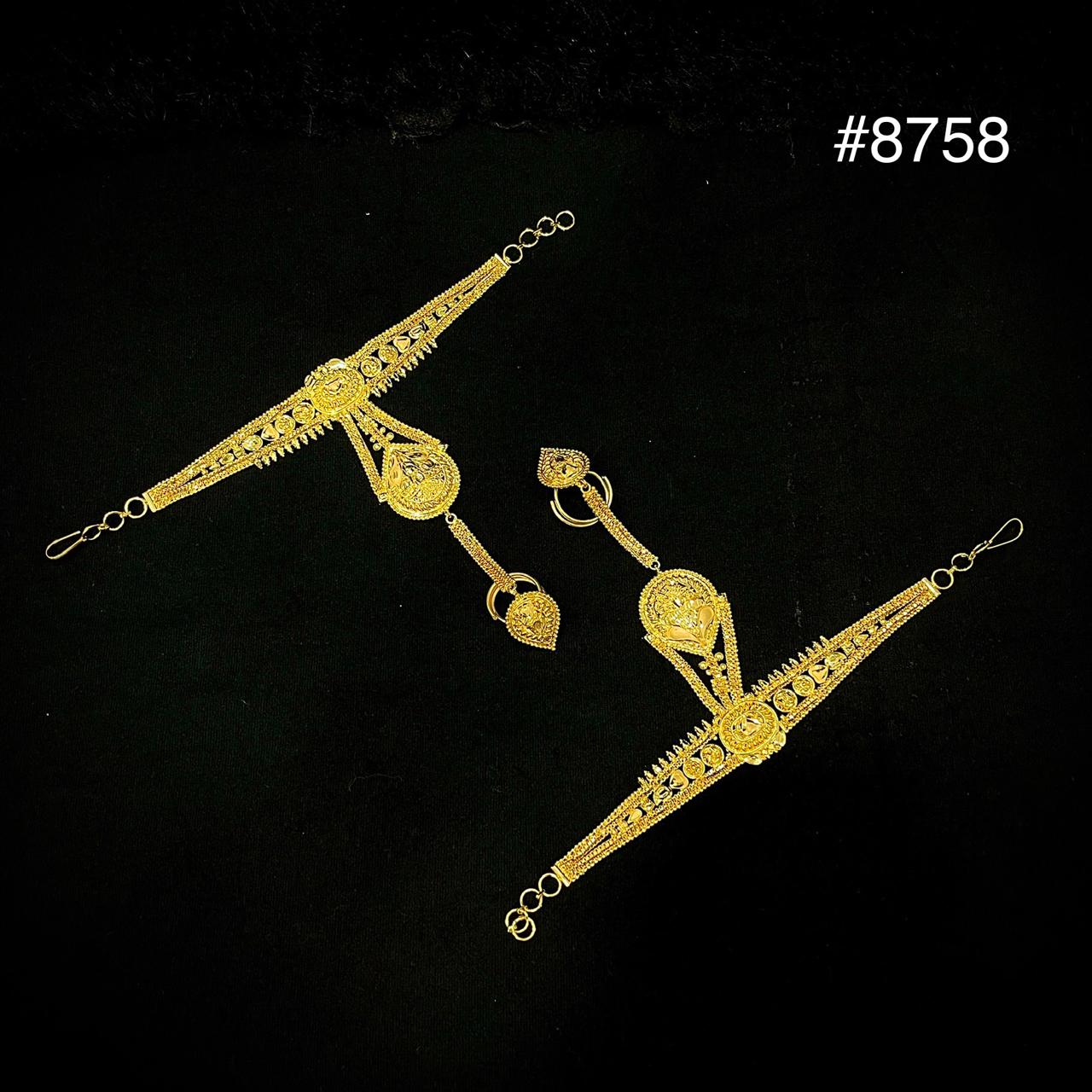 Hathpan Gold Plated Bridal Hathpan Jewelry, PMJ Model No : 8758