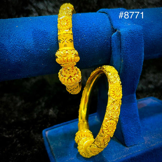 Gold Plated BANGLE 5 Gram Gold Plated Jewellery PMJ Model No : 8771