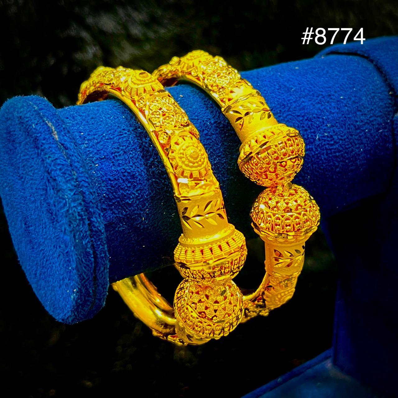 Gold Plated BANGLE 5 Gram Gold Plated Jewellery PMJ Model No : 8774