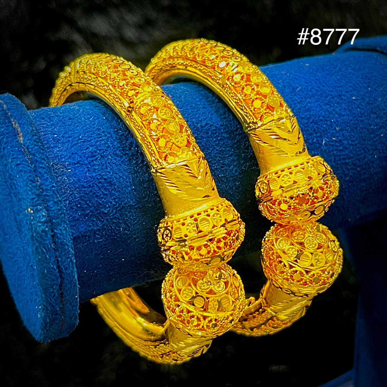 Gold Plated BANGLE 5 Gram Gold Plated Jewellery PMJ Model No : 8777