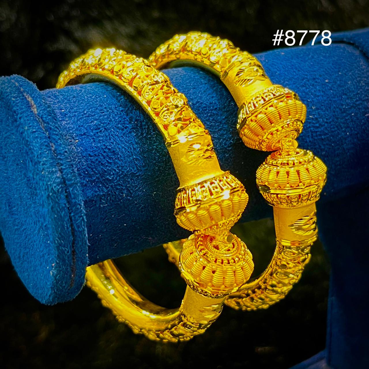 Gold Plated BANGLE 5 Gram Gold Plated Jewellery PMJ Model No : 8778