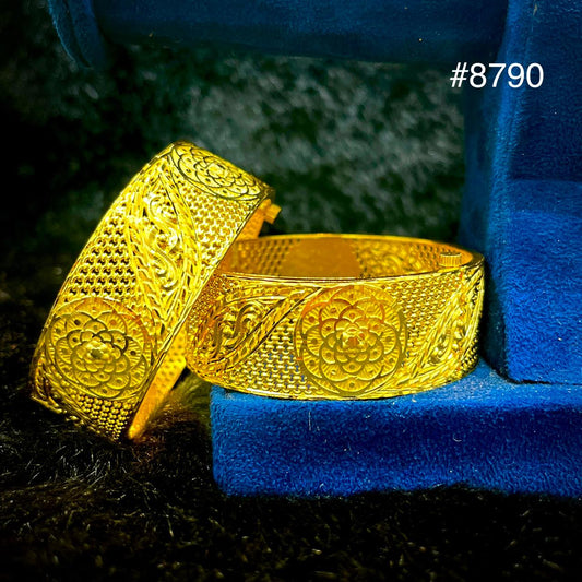 Gold Plated Bridal Wear Bangles, PMJ Model No: 8790