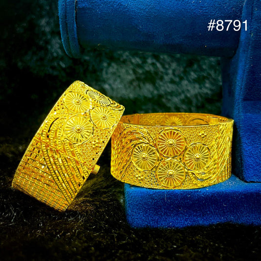 Gold Plated Bridal Wear Bangles, PMJ Model No: 8791