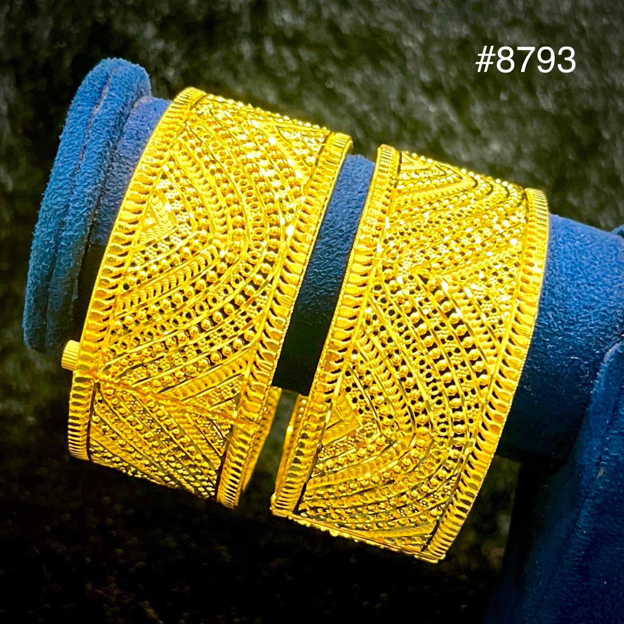 Gold Plated Bridal Wear Bangles, PMJ Model No: 8793