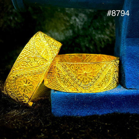 Gold Plated Bridal Wear Bangles, PMJ Model No: 8794