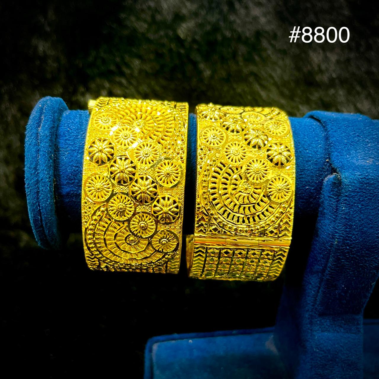 Gold Plated Bridal Wear Bangles, PMJ Model No : 8800