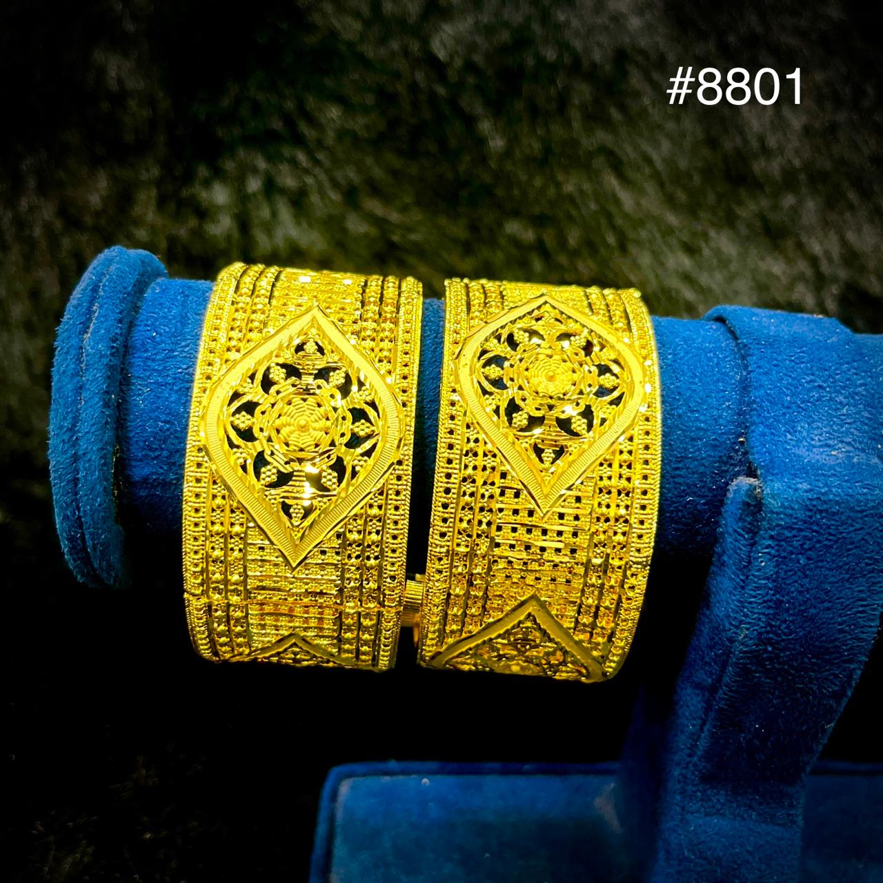 Gold Plated Bridal Wear Bangles, PMJ Model No : 8801