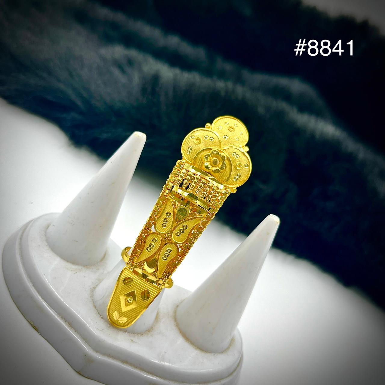 Gold Plated Finger Ring 5 Gram Gold Plated Jewellery PMJ Model No : 8841