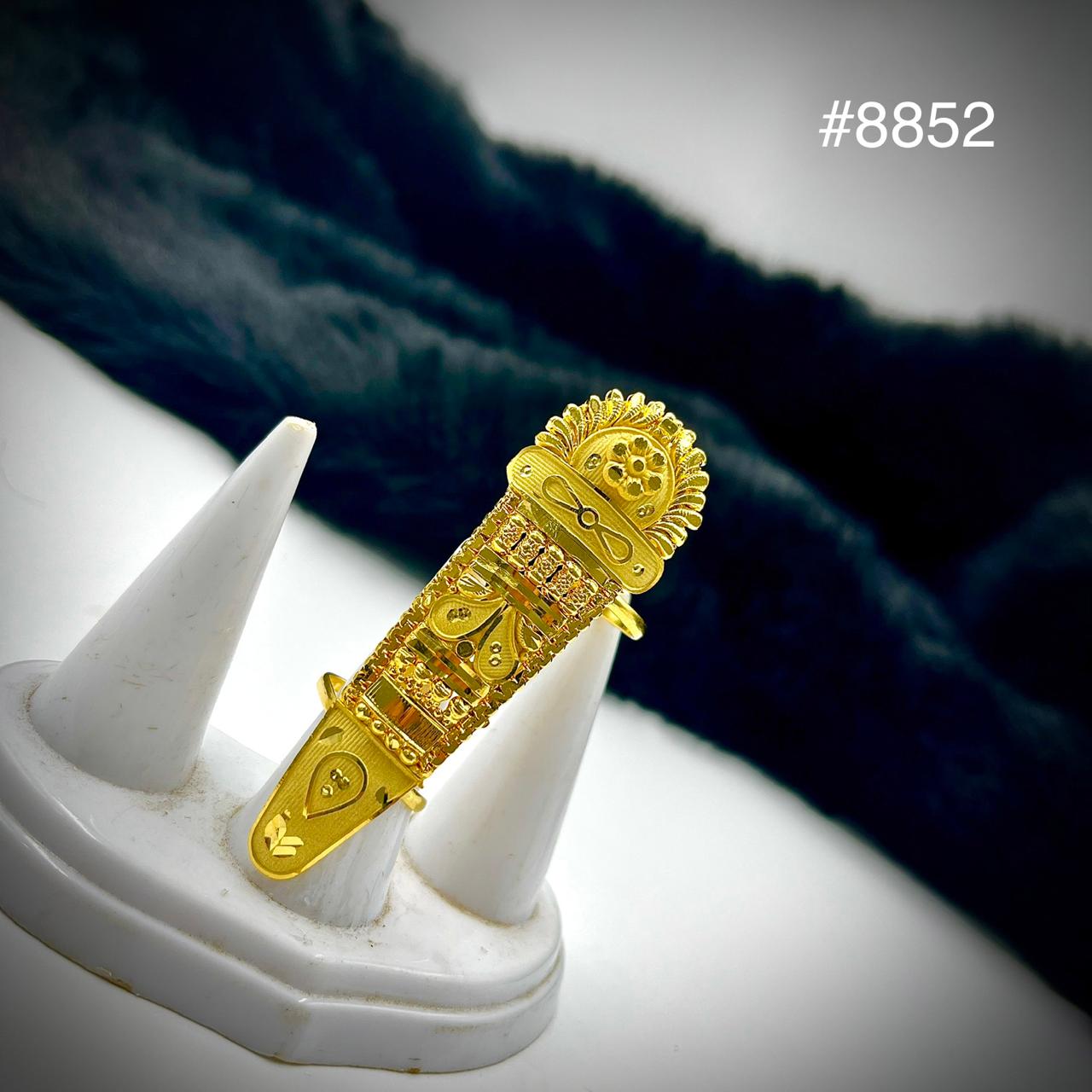 Gold Plated Finger Ring 5 Gram Gold Plated Jewellery PMJ Model No : 8852