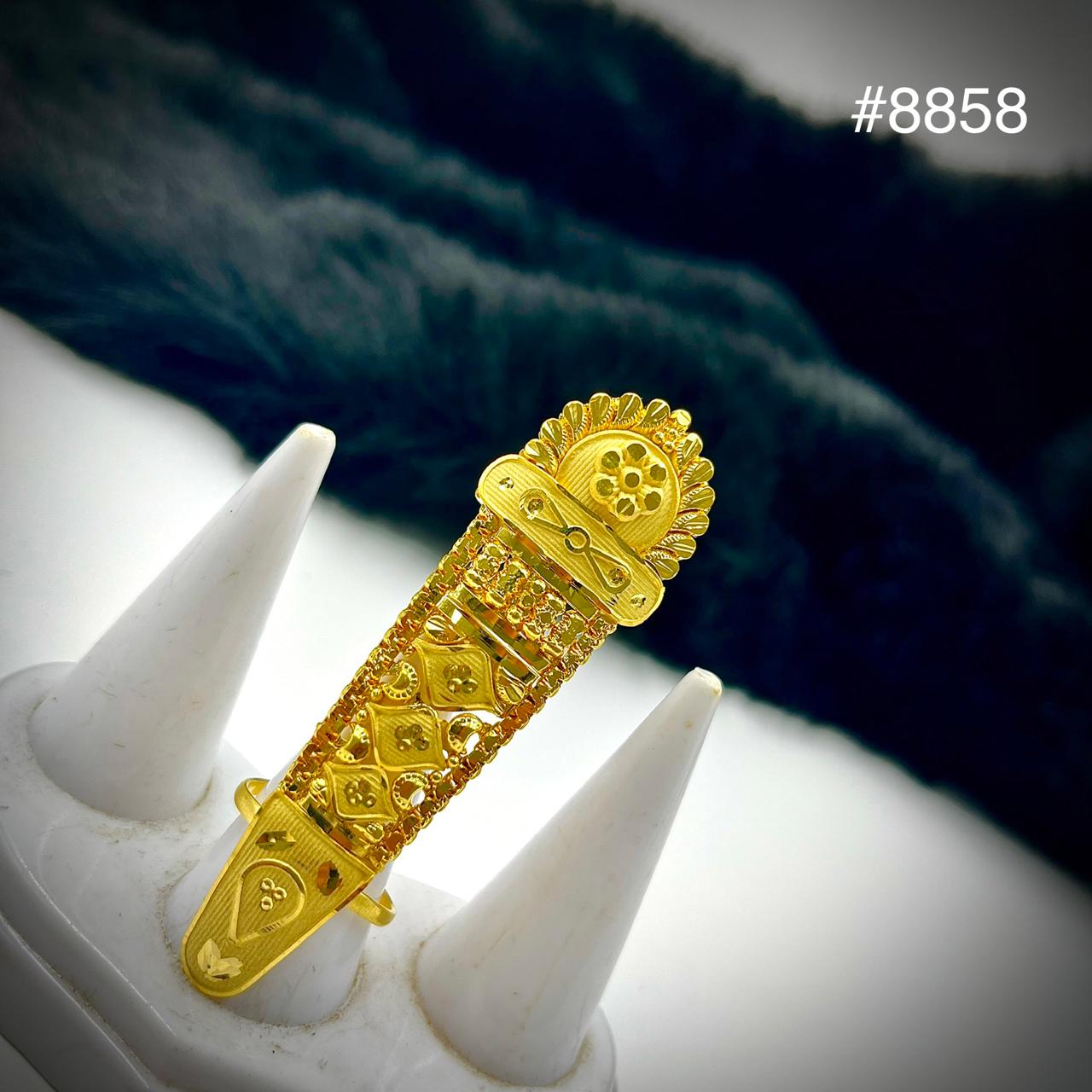 Gold Plated Finger Ring 5 Gram Gold Plated Jewellery PMJ Model No : 8858