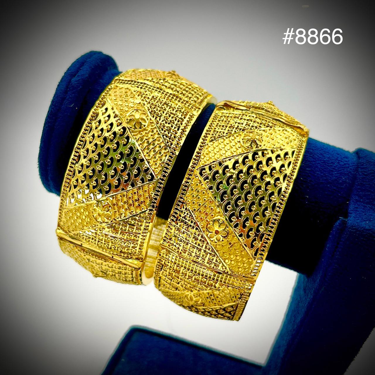 Gold Plated BANGLE 1 Gram Gold Plated Jewellery PMJ Model No : 8866