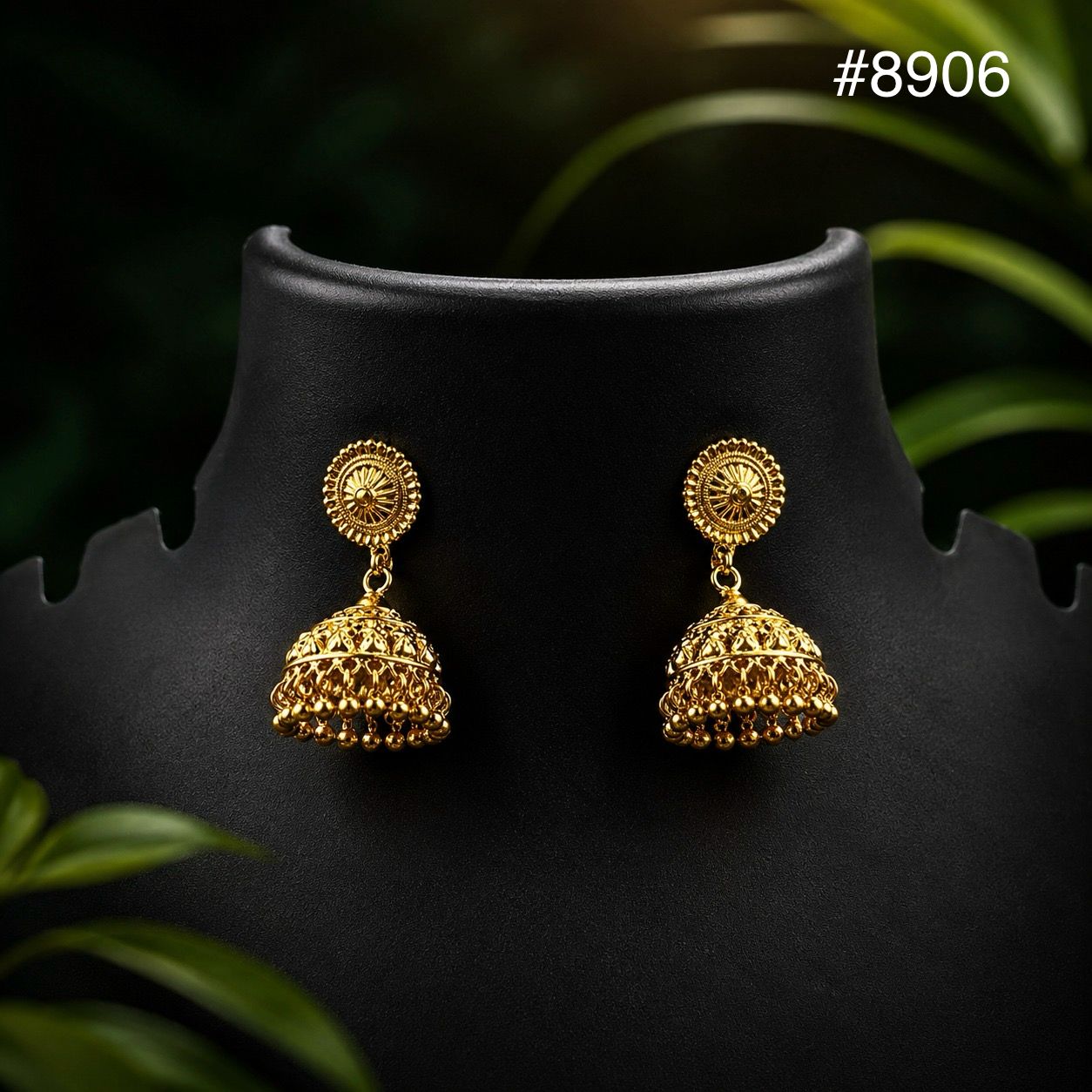 Gold Plated EARRING 1 Gram Gold Plated Jewellery PMJ Model No : 8906