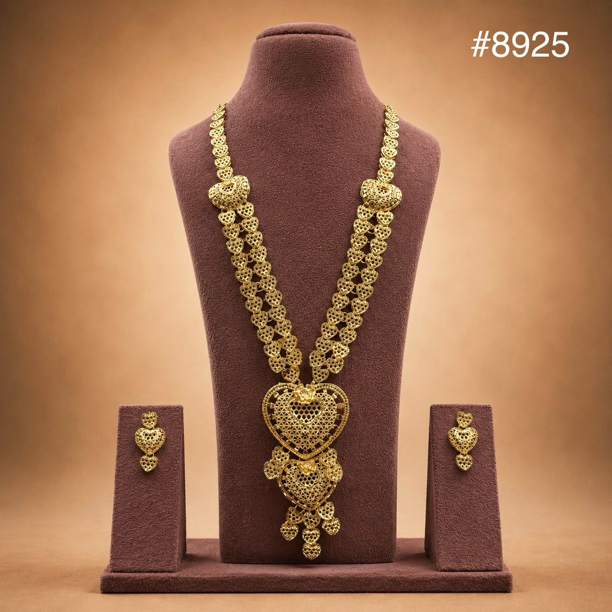 Gold Plated LONG NECKLACE 5 Gram Gold Plated Jewellery PMJ Model No : 8925