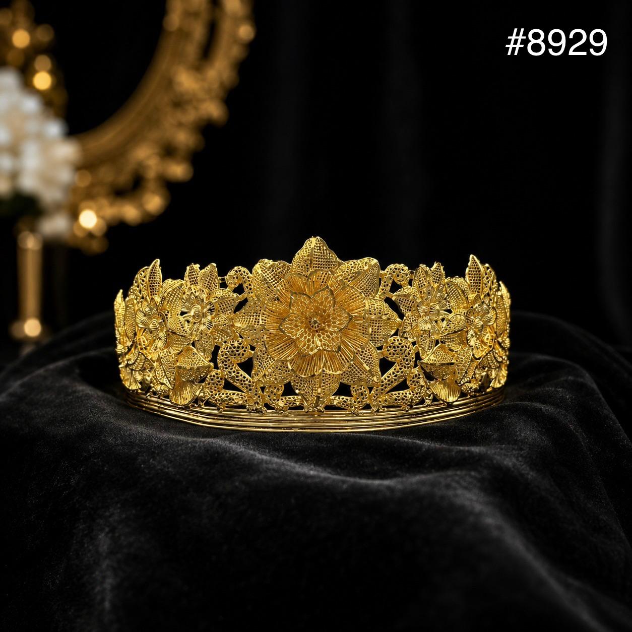 Gold Plated Crown 1 Gram Gold Plated Jewellery PMJ Model No : 8929