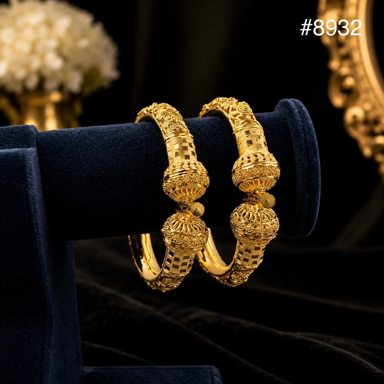 Gold Plated BANGLE 5 Gram Gold Plated Jewellery PMJ Model No : 8932