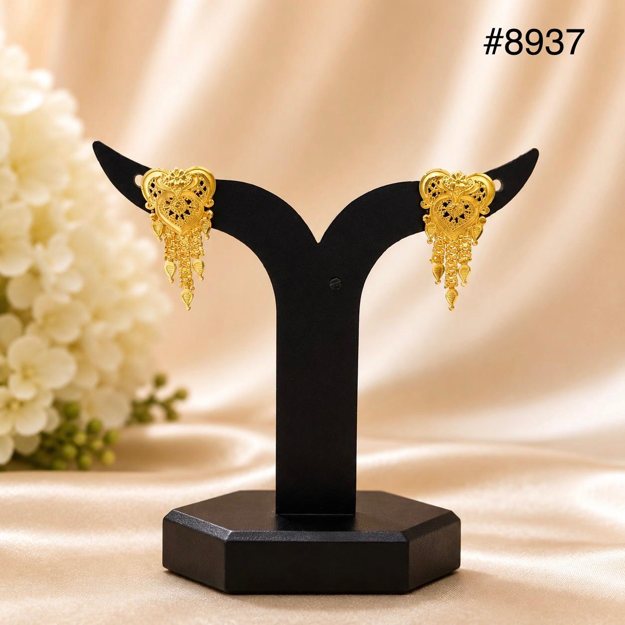 Gold Plated EARRING 1 Gram Gold Plated Jewellery PMJ Model No : 8937