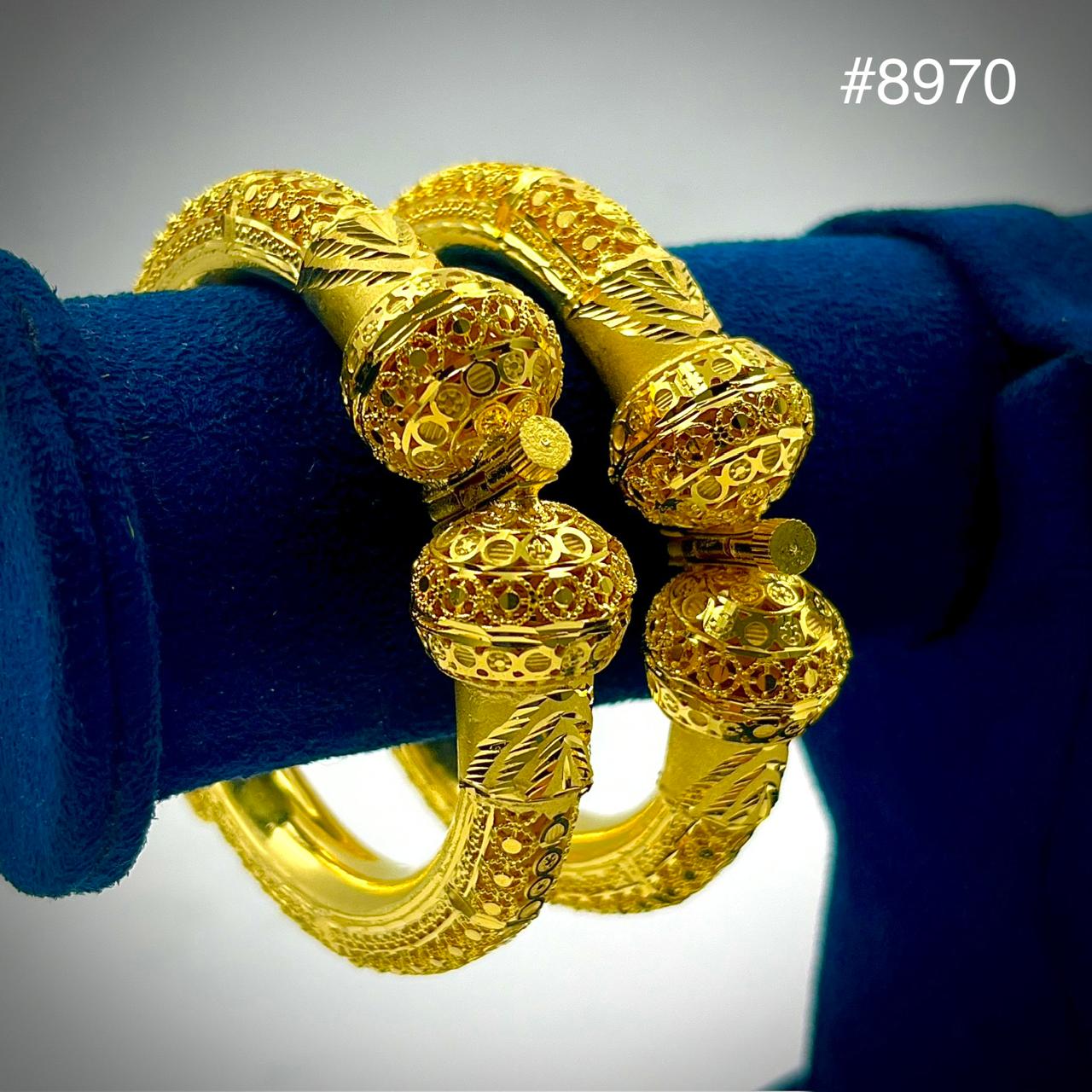 Gold Plated BANGLE 5 Gram Gold Plated Jewellery PMJ Model No : 8970
