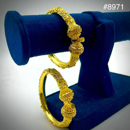 Gold Plated BANGLE 5 Gram Gold Plated Jewellery PMJ Model No : 8971
