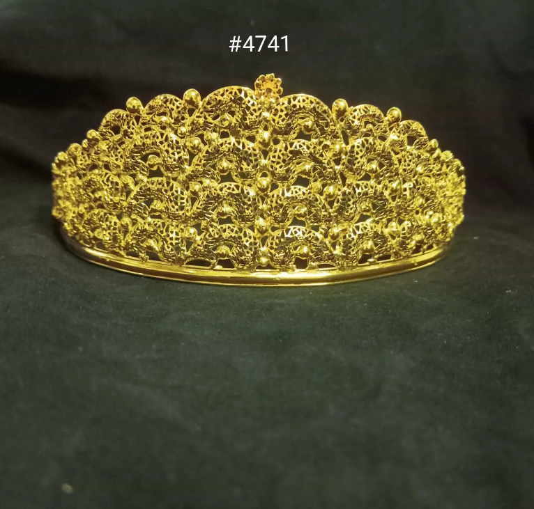 PMJ Gold Plated Beautiful Crown Model No:4741