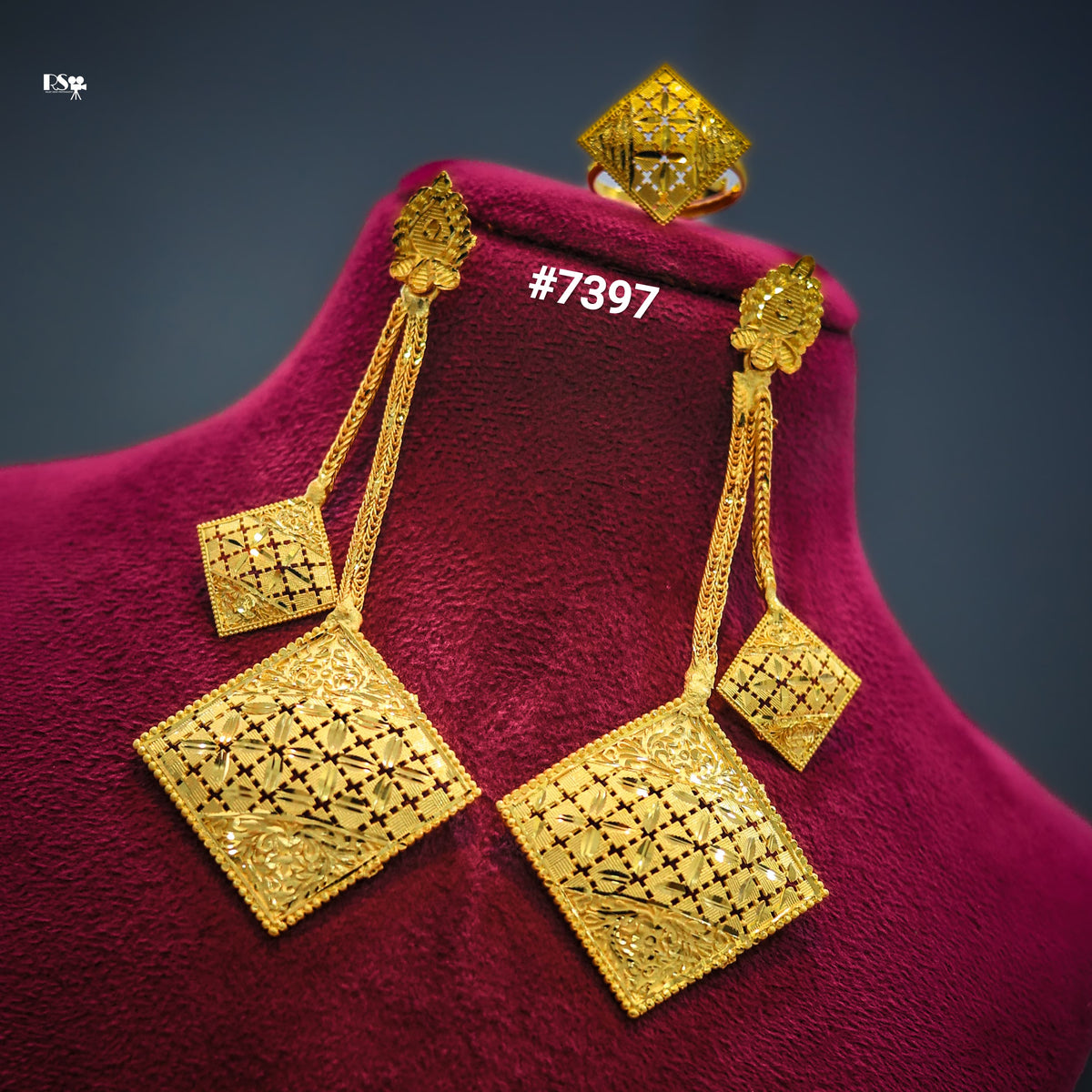 Gold Plated EARRING 1 Gram Gold Plated Jewellery PMJ Model No : 7397
