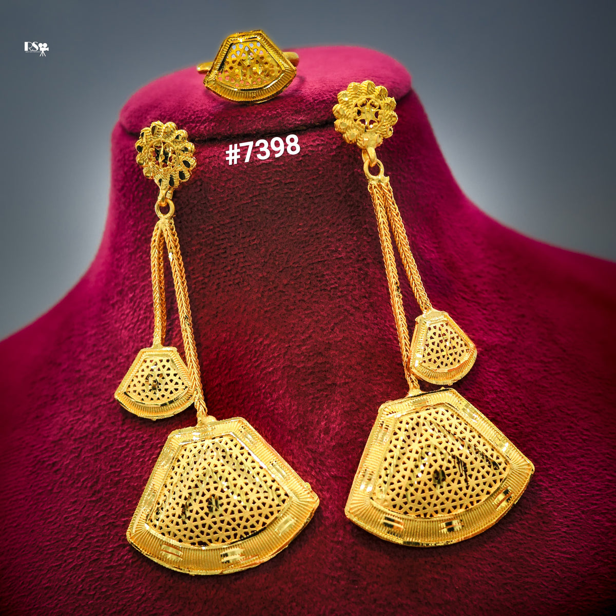 Gold Plated EARRING 1 Gram Gold Plated Jewellery PMJ Model No : 7398