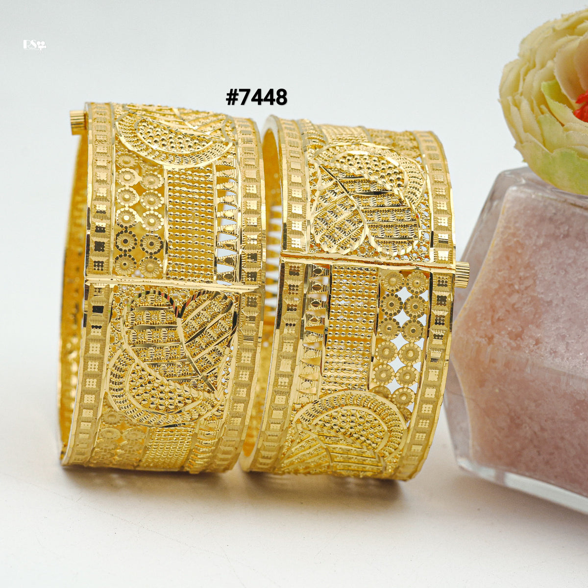 Gold Plated BANGLE 1 Gram Gold Plated Jewellery PMJ Model No : 7448