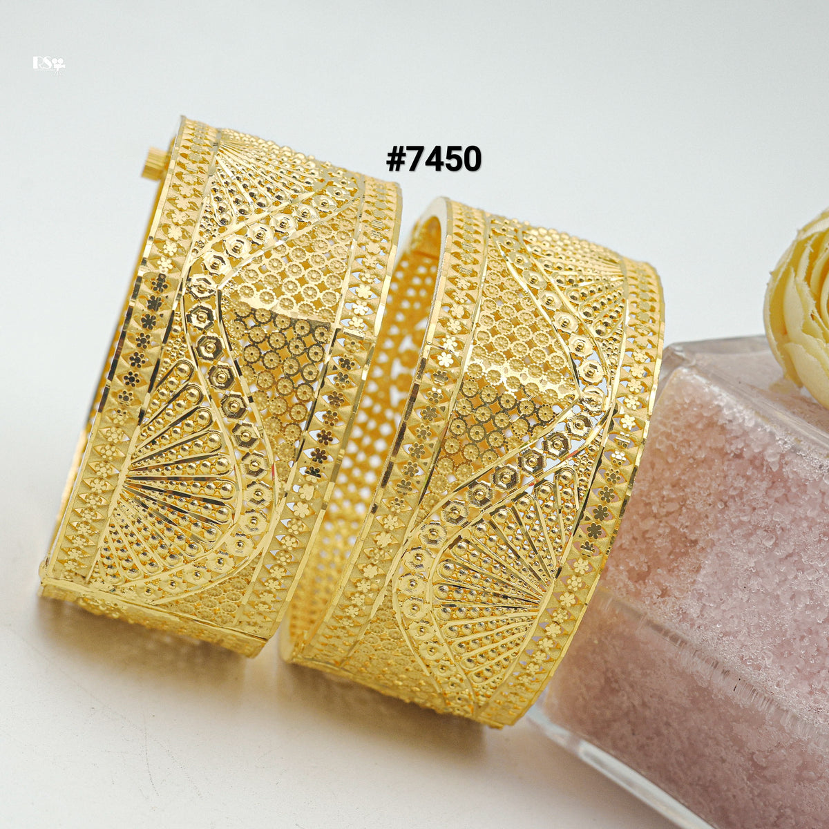 Gold Plated BANGLE 1 Gram Gold Plated Jewellery PMJ Model No : 7450