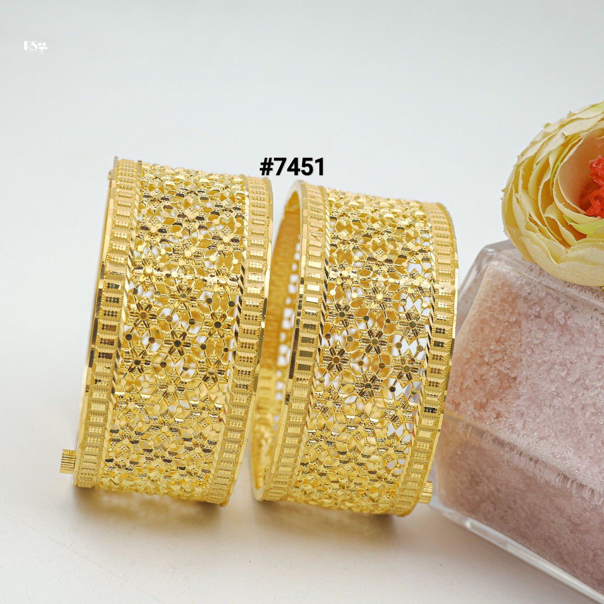 Gold Plated BANGLE 1 Gram Gold Plated Jewellery PMJ Model No : 7451