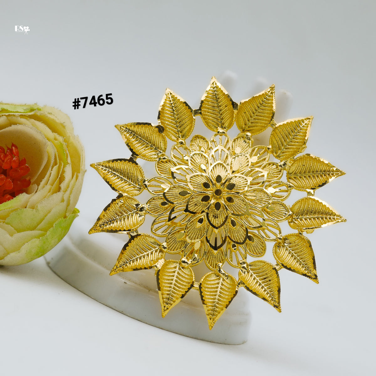 Gold Plated Finger Ring 1 Gram Gold Plated Jewellery PMJ Model No : 7465