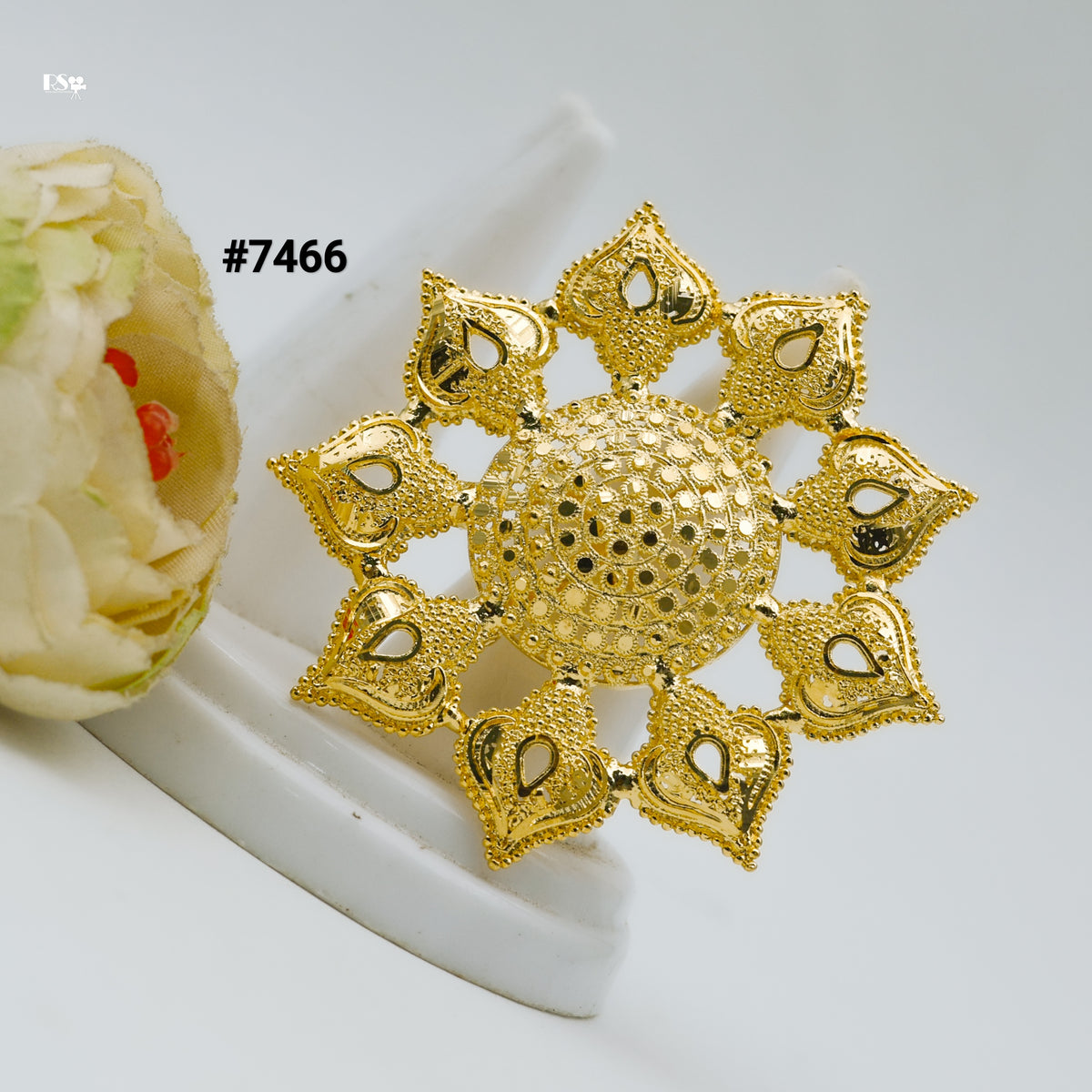 Gold Plated Finger Ring 1 Gram Gold Plated Jewellery PMJ Model No : 7466