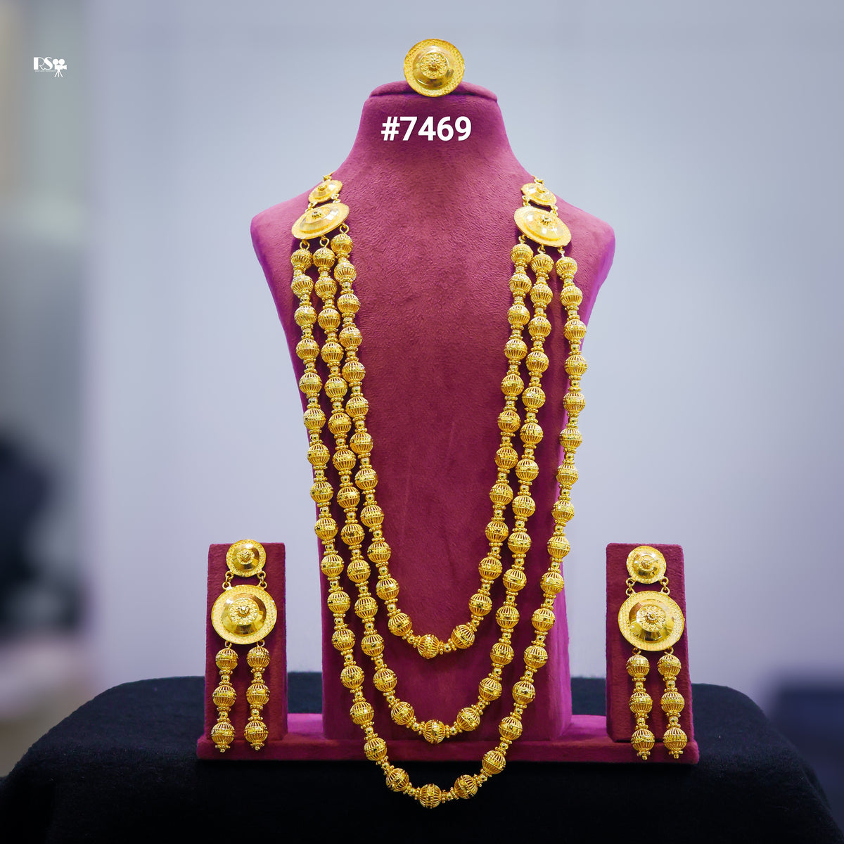 Gold Plated LONG NECKLACE 1 Gram Gold Plated Jewellery PMJ Model No : 7469
