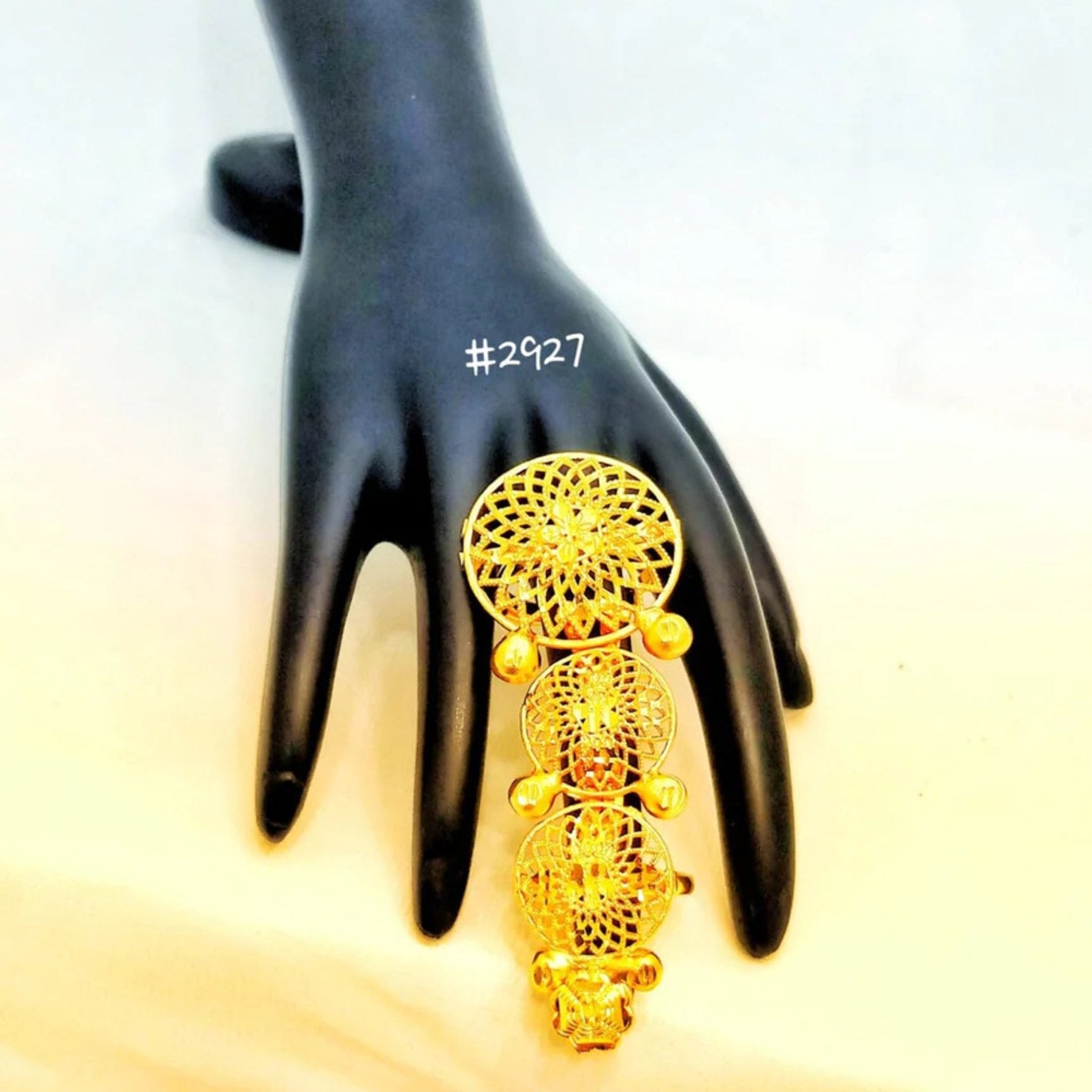 Gold Plated Beautiful Stylish Finger Ring MODEL: 2927 – Poojamani