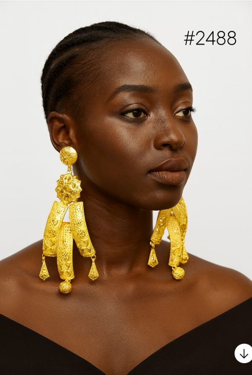 Gold Plated Beautiful Stylish Earrings MODEL : 2488