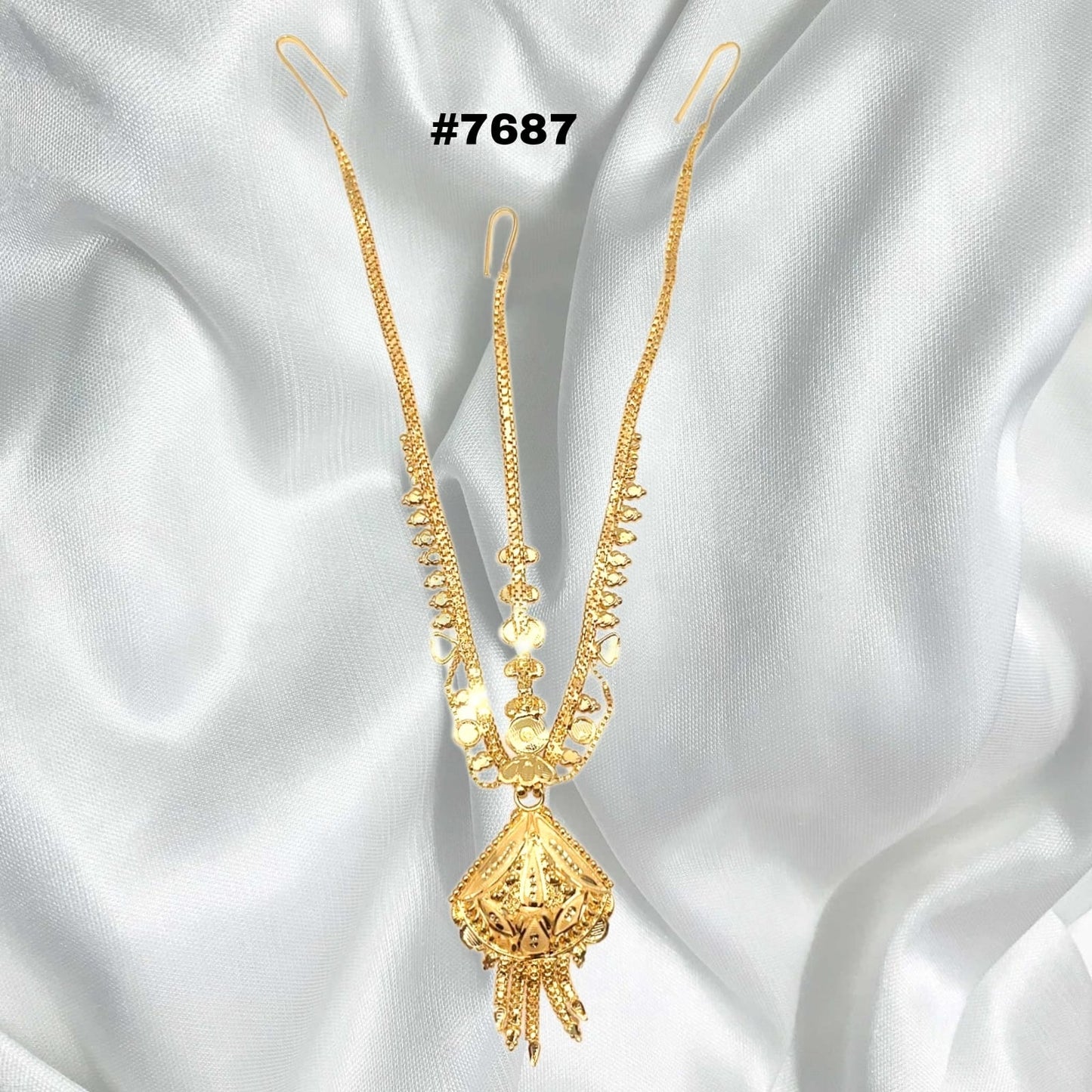 Gold Plated Maang Tika PMJ Model No: 7687