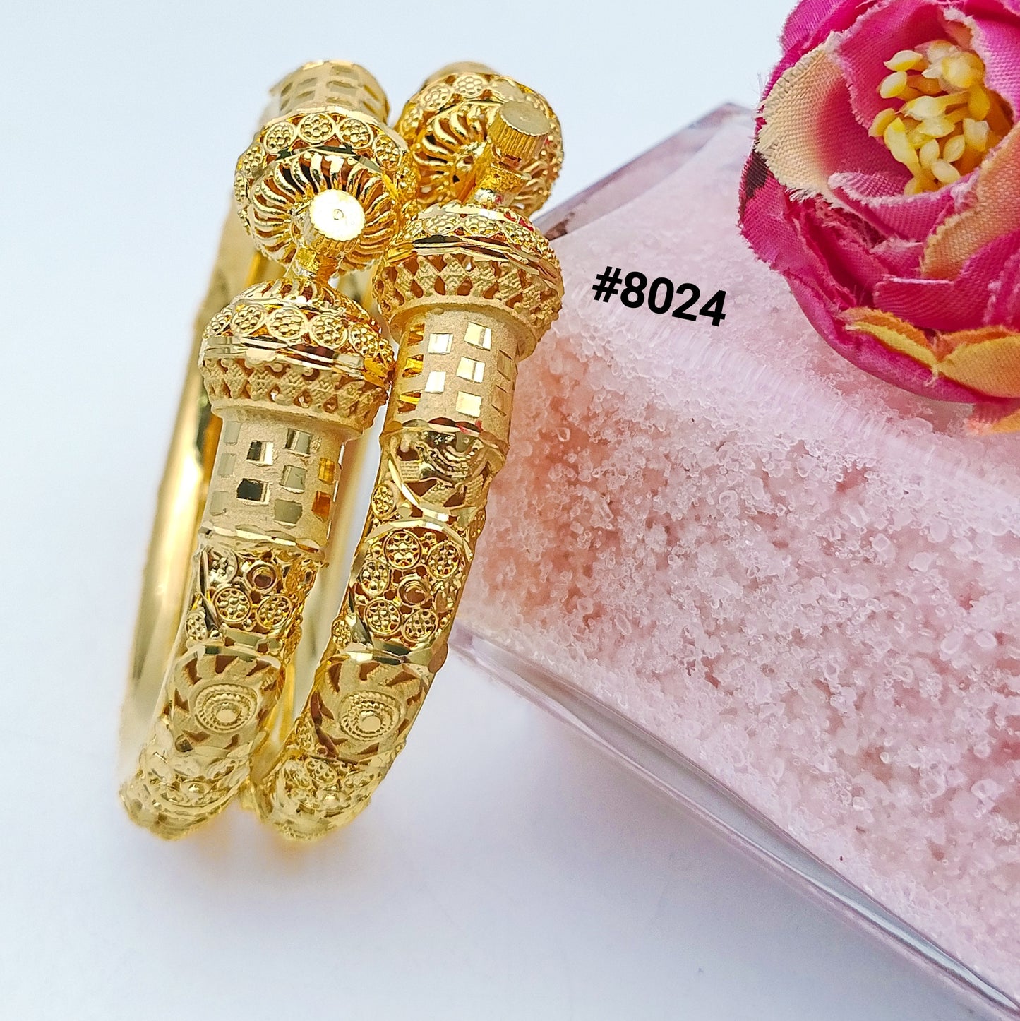 Gold Plated BANGLE 5 Gram Gold Plated Jewellery PMJ Model No : 8024